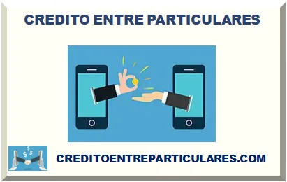 PRÉSTAMO ENTRE PARTICULARES 2025